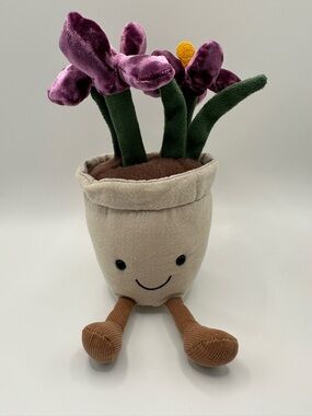 ✨ RARE & RETIRED Jellycat Amuseable Crocus Plush - HTF ✨